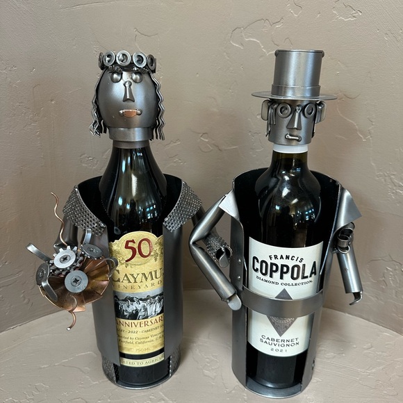 Other - VTG Bride and Groom Wine Bottle Holders